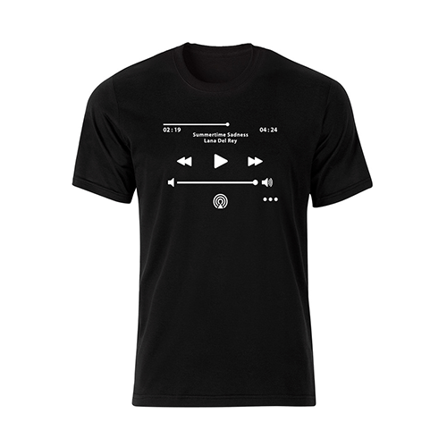 تی شرت مردانه طرح موزیک کد 34002
